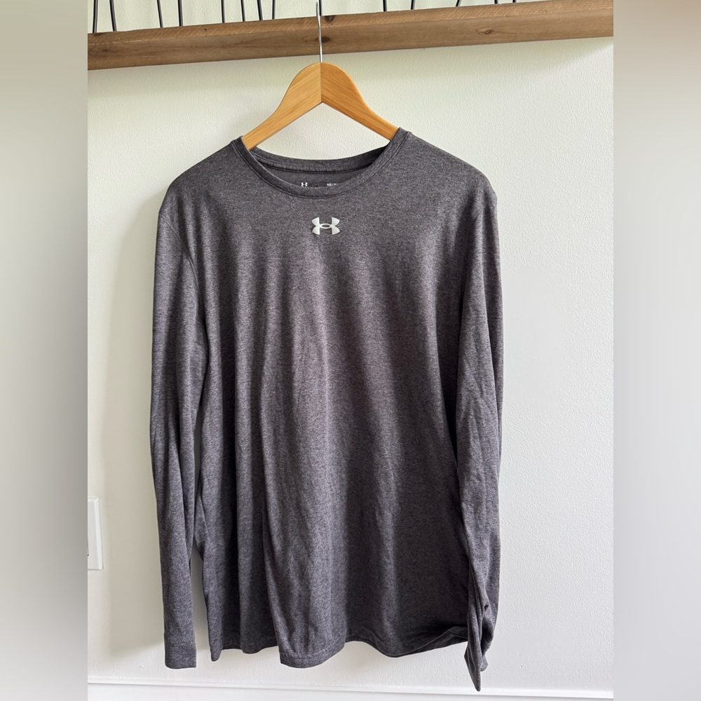 Under Armour Gray Long Sleeve Performance Tee